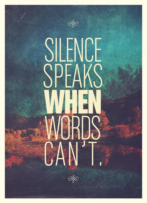 When Silence Speaks Volume